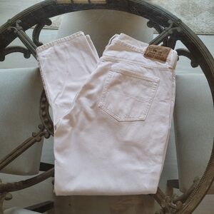Polo Ralph Lauren The Avery Boyfriend White Jeans Size 31